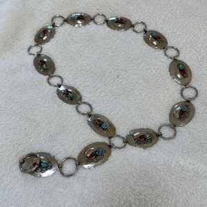 Vintage western festival coin belt